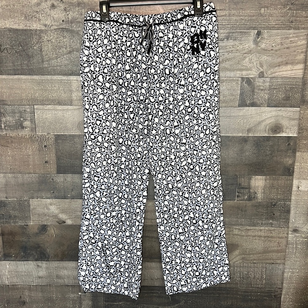 Gray Black and White DKNY Pajama Pants